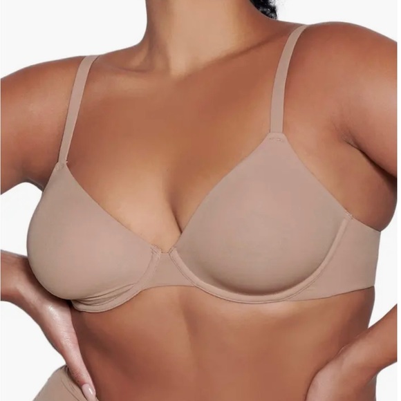 NEW Skims Fits Everybody Unlined Underwire Bra in Clay - 32B - Picture 1 of 15
